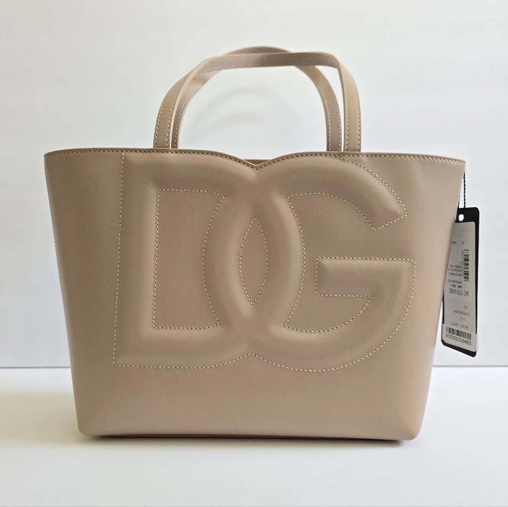 Dolce & Gabbana  Medium DG Leather Shopper Tote Bag Powder Pink - Picture 2 of 12